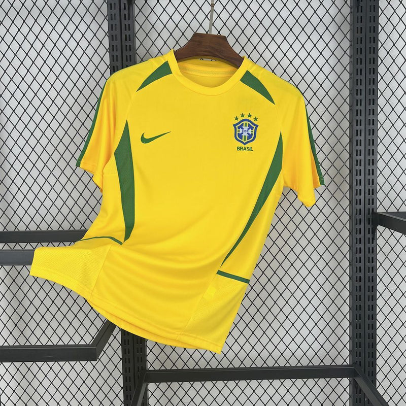 CAMISA RETRÔ DO BRASIL 02/03 AMARELO