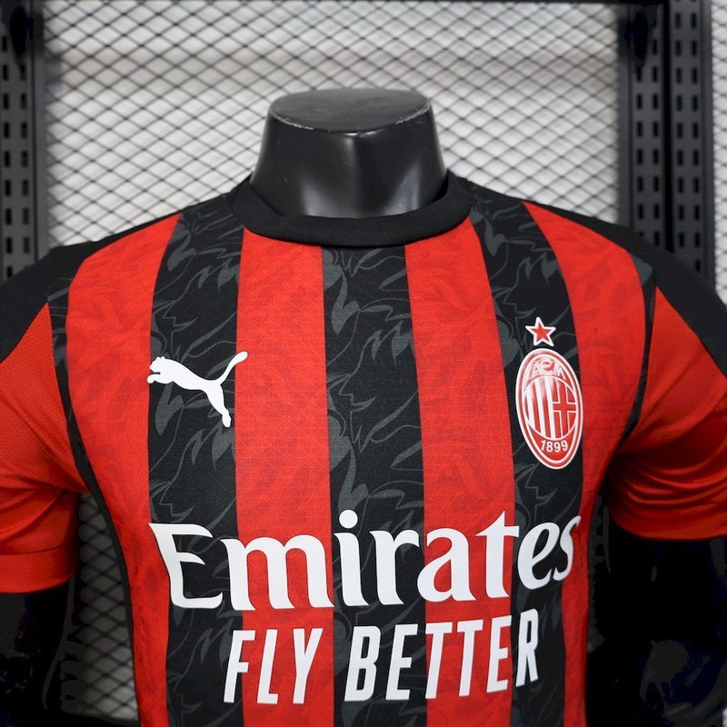 CAMISA DO MILAN 25/26 VERMELHA VERSÃO JOGADOR
