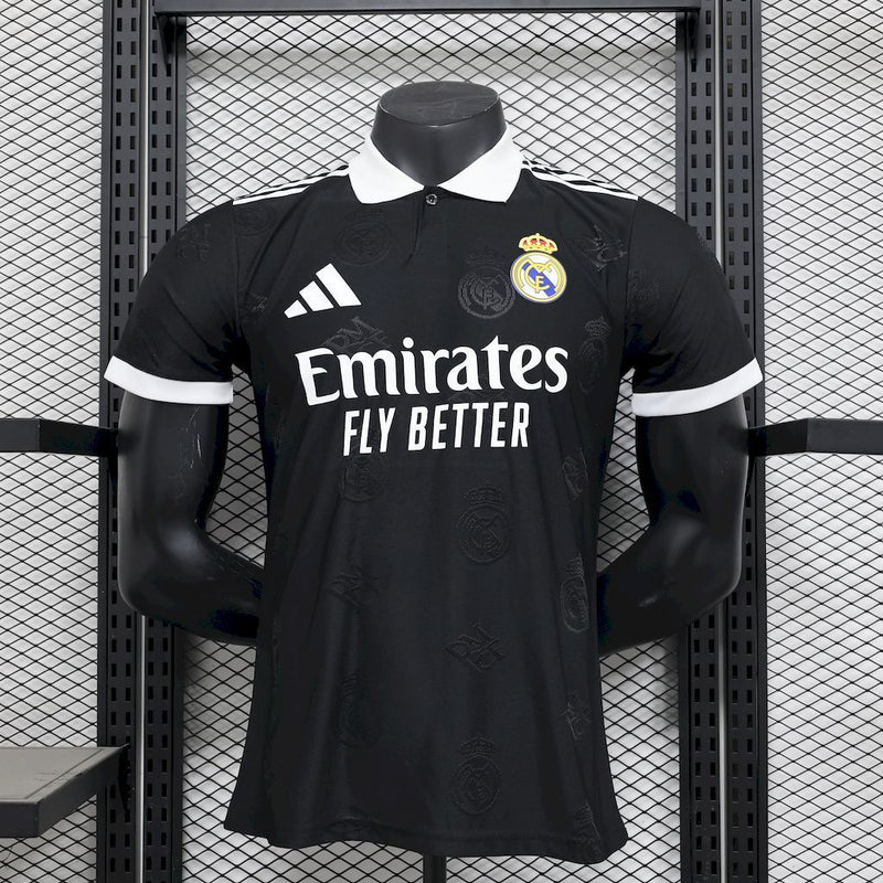 CAMISA DO REAL MADRID 25/26 BLACK SPECIAL VERSÃO JOGADOR