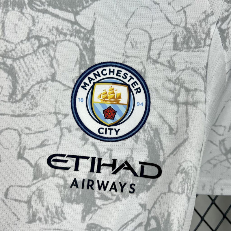 CAMISA DO MANCHESTER CITY 25/26 BRANCA
