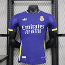 CAMISA VERSÃO JOGADOR DO REAL MADRID 24/25 AZUL