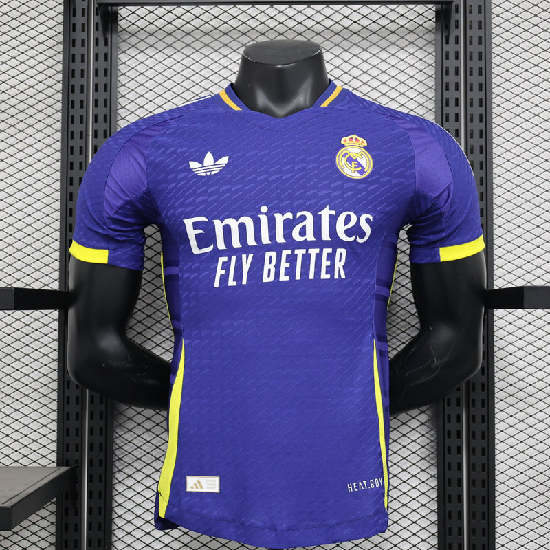 CAMISA VERSÃO JOGADOR DO REAL MADRID 24/25 AZUL