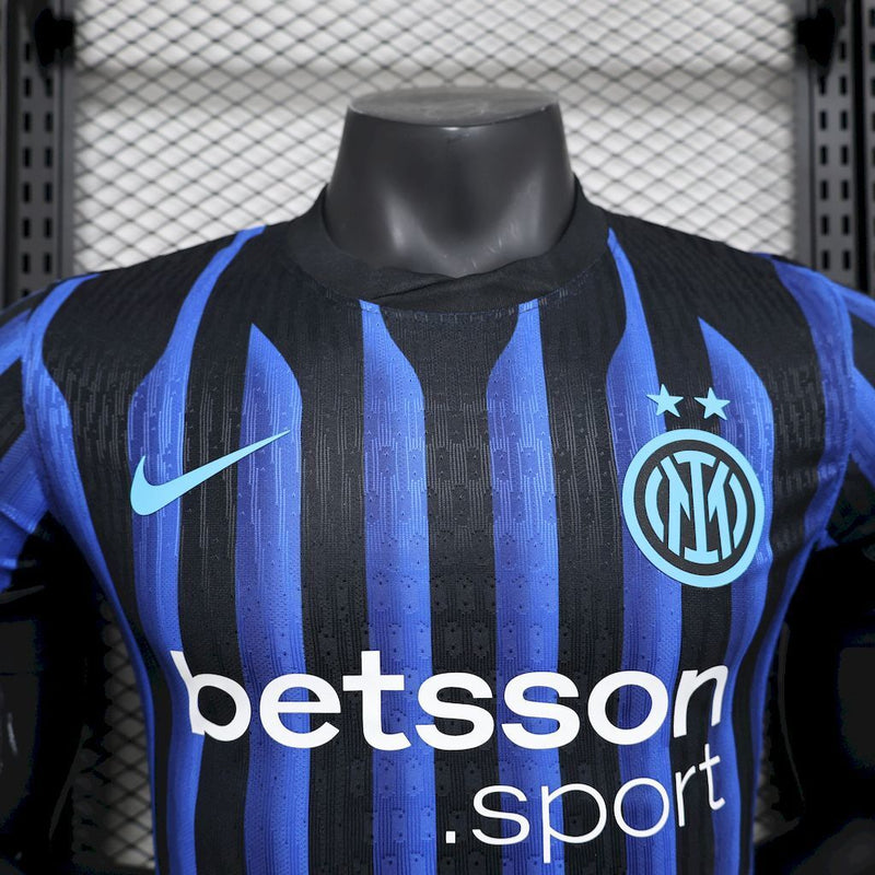 CAMISA DA INTER DE MILAN  25/26 AZUL VERSÃO JOGADOR