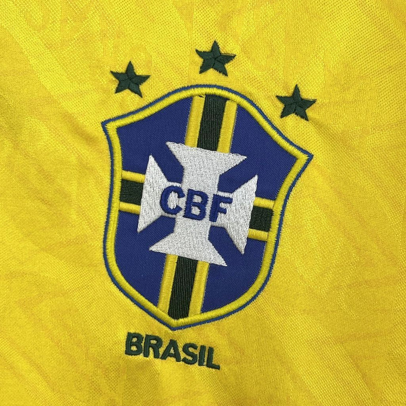 CAMISA RETRÔ DO BRASIL 92/93 AMARELO