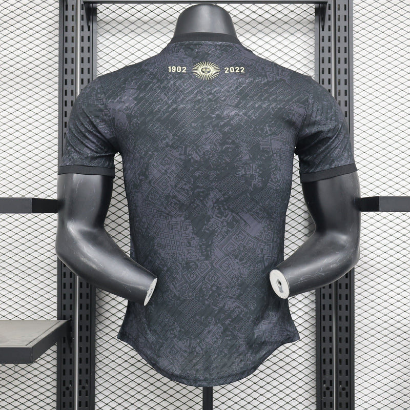 CAMISA VERSÃO JOGADOR DA ARGENTINA 24/25 PRETO EDIÇÃO ESPECIAL
