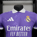 CAMISA DO REAL MADRID 25/26 LIGHT PURPLE ESPECIAL VERSÃO JOGADOR
