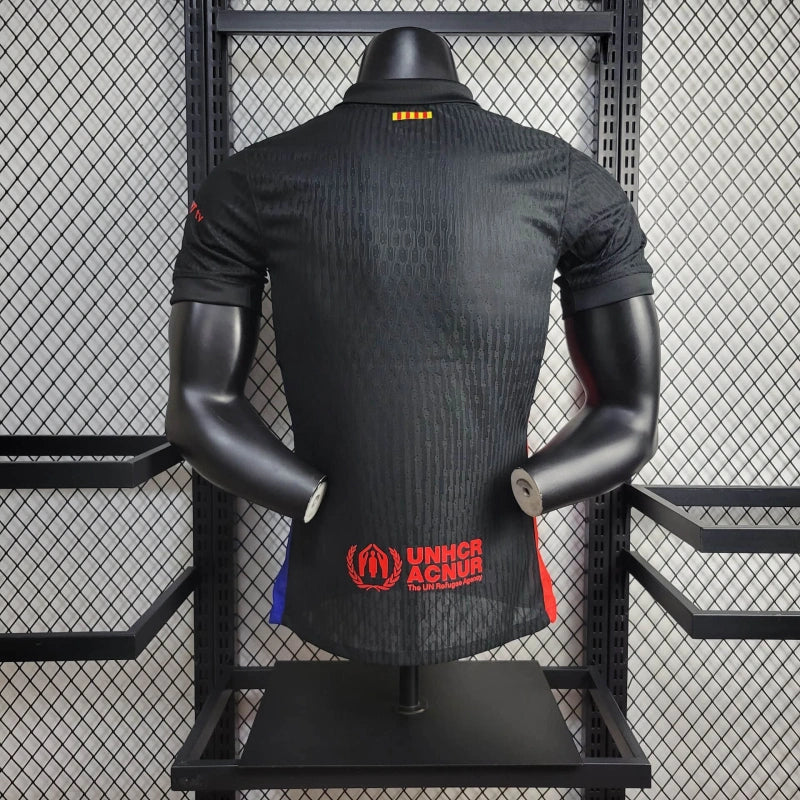 CAMISA VERSÃO JOGADOR DO BARCELONA 24/25 PRETO