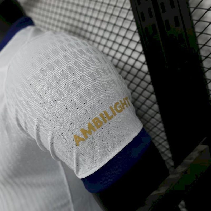 CAMISA DO BARCELONA 24/25 WHITE EXPOSURE VERSÃO JOGADOR