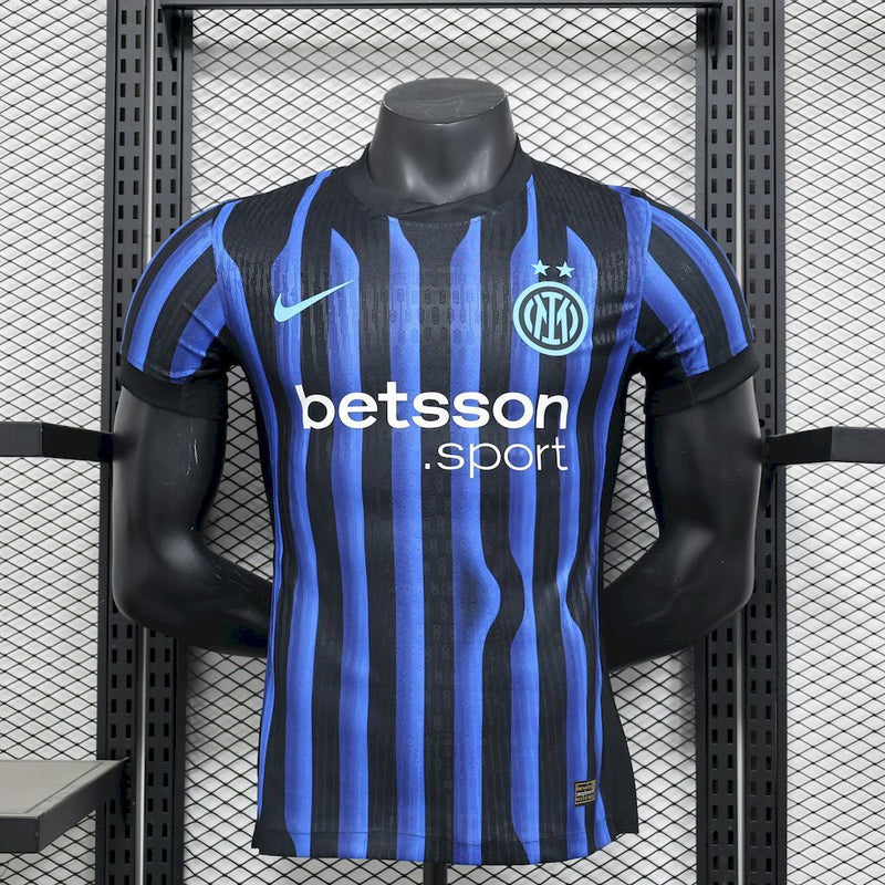 CAMISA DA INTER DE MILAN  25/26 AZUL VERSÃO JOGADOR