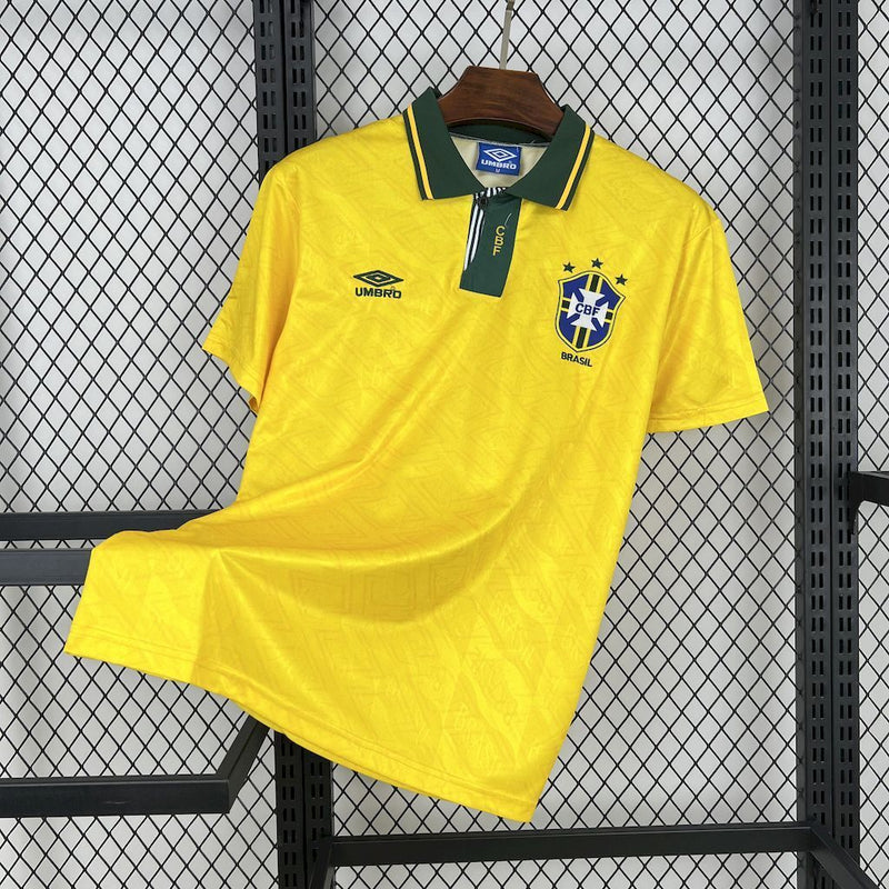 CAMISA RETRÔ DO BRASIL 92/93 AMARELO