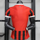 CAMISA VERSÃO JOGADOR DO MILAN 24/25 VERMELHO E PRETO