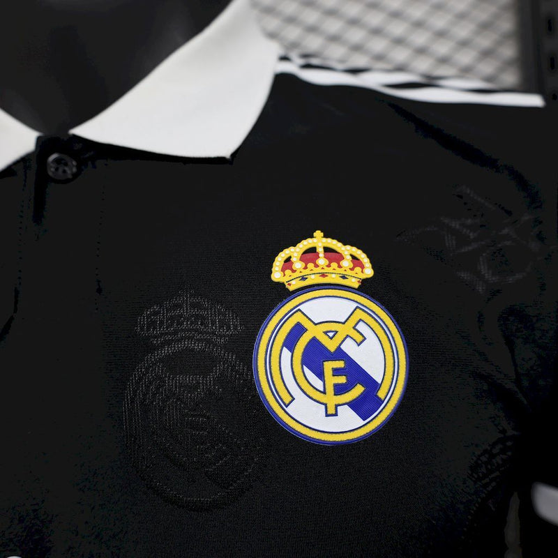 CAMISA DO REAL MADRID 25/26 BLACK SPECIAL VERSÃO JOGADOR