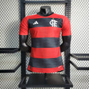 CAMISA VERSÃO JOGADOR DO FLAMENGO 23/24 VERMELHO E PRETO
