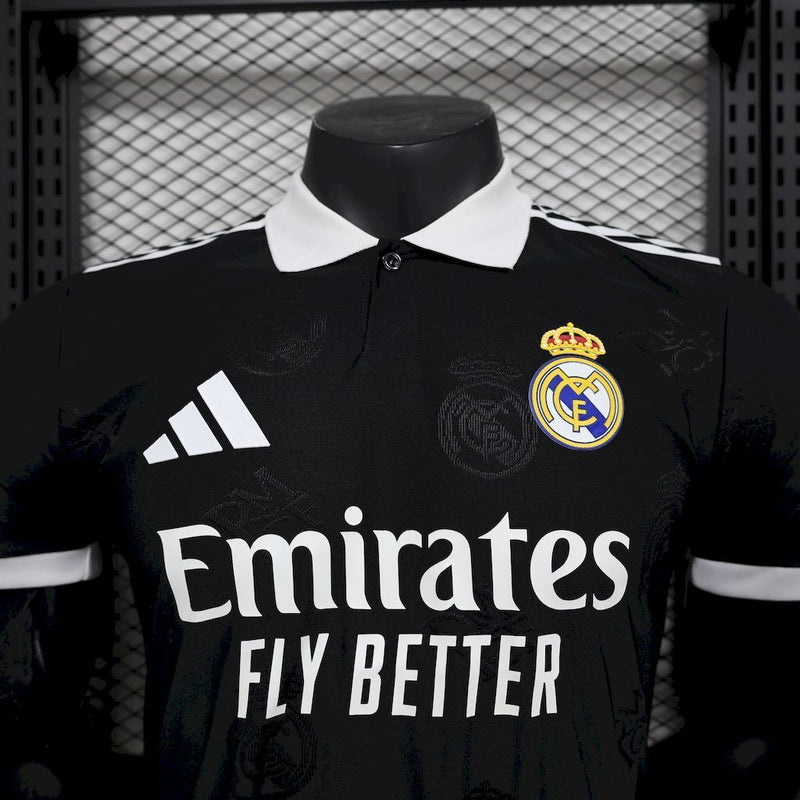 CAMISA DO REAL MADRID 25/26 BLACK SPECIAL VERSÃO JOGADOR