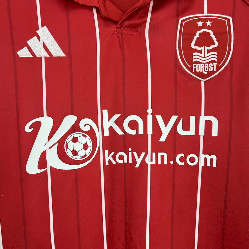CAMISA DO NOTTINGHAM FOREST 25/26 VERMELHA