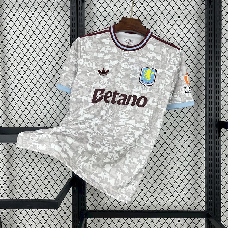 CAMISA DO ASTON VILLA 25/26 BRANCA