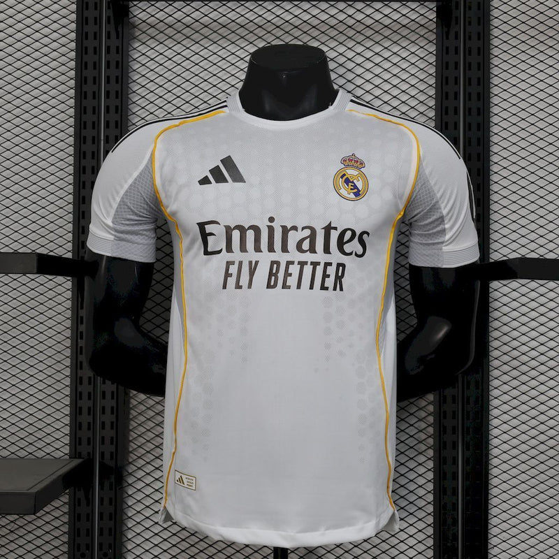 CAMISA DO REAL MADRID 25/26 BRANCA VERSÃO JOGADOR