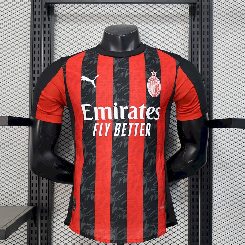 CAMISA DO MILAN 25/26 VERMELHA VERSÃO JOGADOR