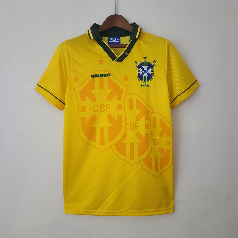 CAMISA RETRÔ DO BRASIL 93/94 AMARELO