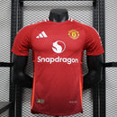 CAMISA VERSÃO JOGADOR DO MANCHESTER UNITED 24/25 VERMELHO