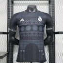 CAMISA VERSÃO JOGADOR DO REAL MADRID 24/25 PRETO EDIÇÃO ESPECIAL