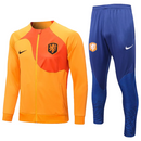 Agasalho de Viagem Seleção Holanda - Masculino - Laranja e Azul
